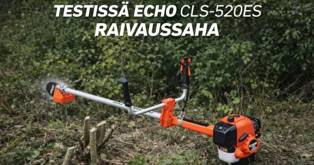 Echo CLS-520ES raivaussaha nurmikolla
