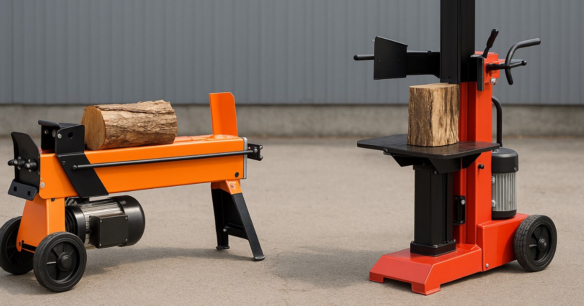 Pystymallinen vai vaakamallinen halkomakone