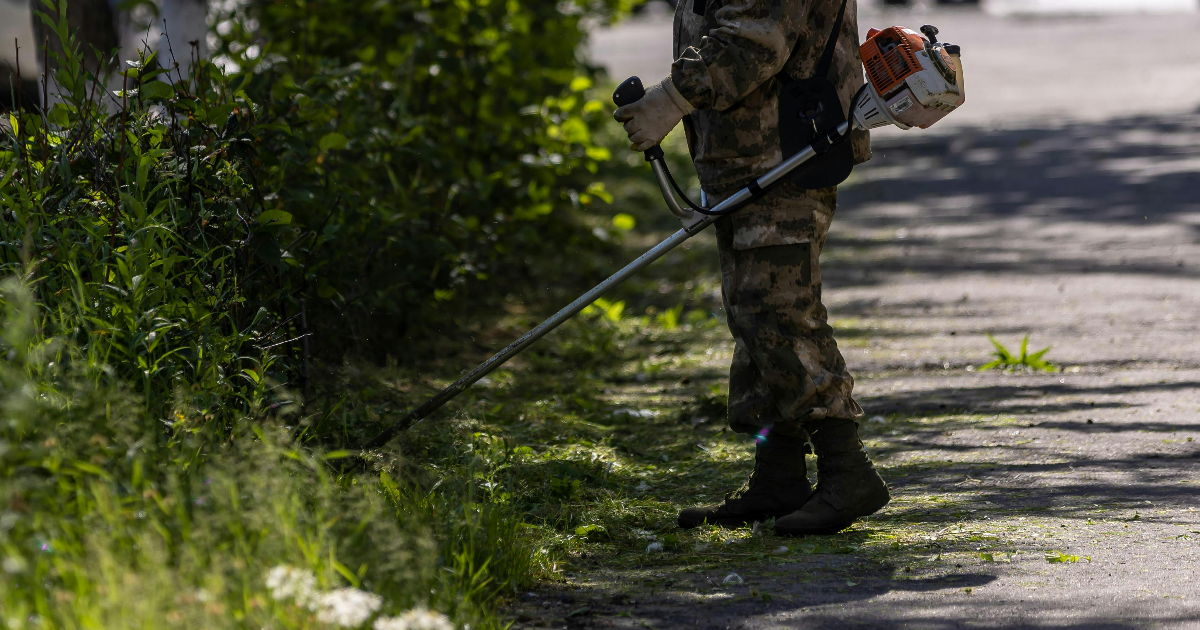 raivaussaha käytössä