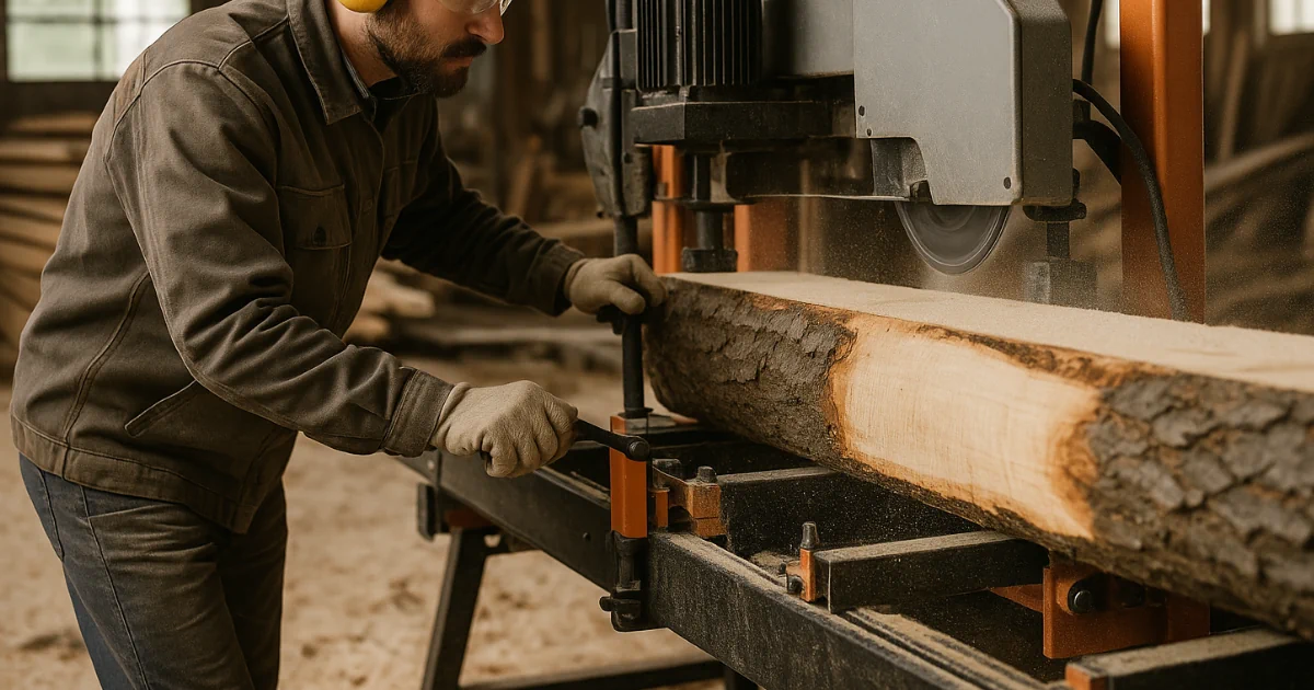 tukkivannesaha käytössä