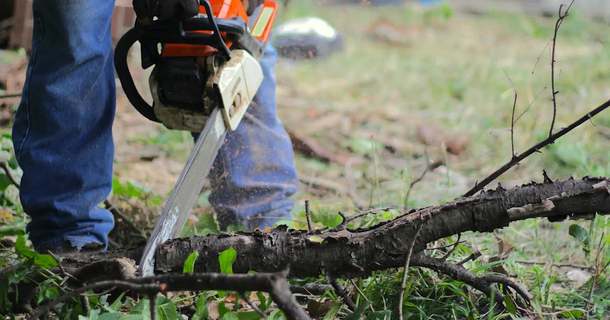 moottorisaha käytössä