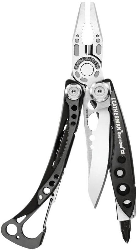 Monitoimityökalu Skeletool CX, Leatherman Musta/Ruostumaton teräs