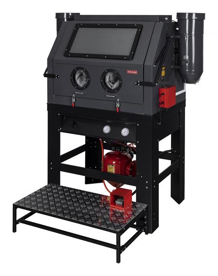 PELA 502331 Hiekkapuhalluskaappi paineilmasäiliöllä ja sykloni-imurilla