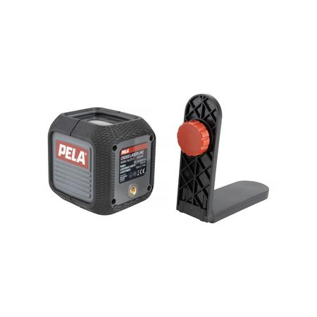 PELA 544411 Ristilinjalaser vihreä, kiinnikkeellä