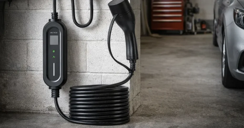 Deltaco Sähköauton laturi 5,5 m | 1-vaihe | 3,5 kW | Type 2 arvostelu