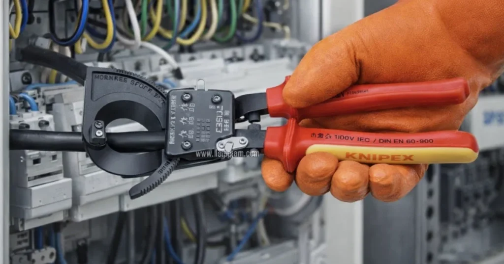 Kaapelileikkuri - räikkämalli - VDE 250 mm Knipex arvostelu