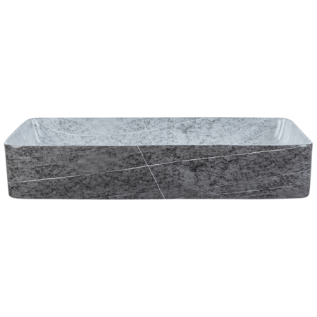 Pesuallas tason päälle ARTAJ 61 x 35 cm keramiikka Harmaa betonikuvio