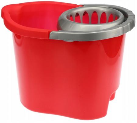 Moppiämpäri vääntimellä, punainen, 13 l