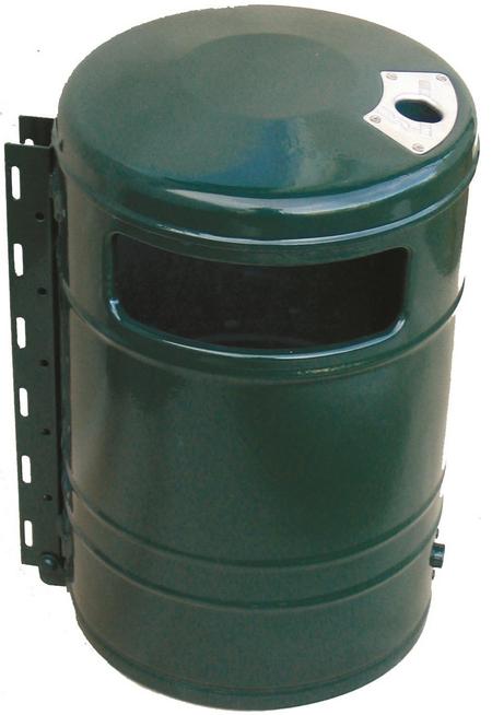 Jansson & Partner OTTO Roskakori tuhkakupilla, 40 l, vihreä
