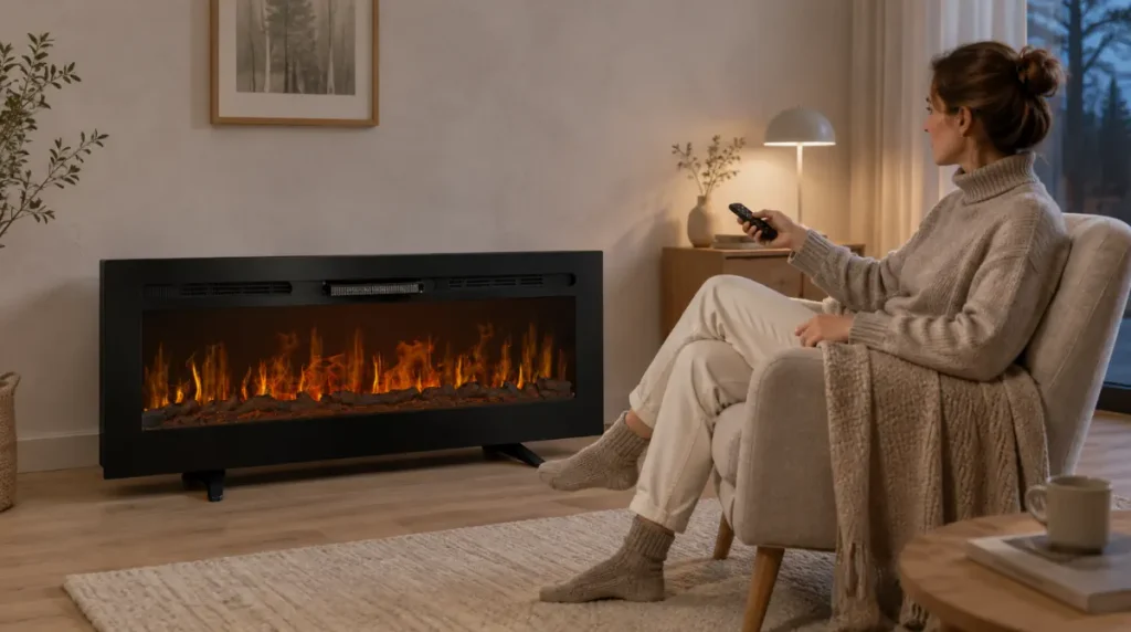 Sähköinen upotettava takka 50” arvostelu
