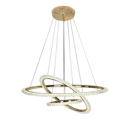TOOLIGHT riippuvalaisin LED G036-CP kulta, 30X65X30CM