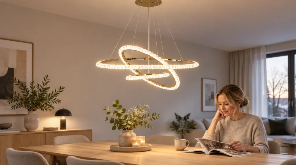 TOOLIGHT riippuvalaisin LED G036-CP kulta arvostelu