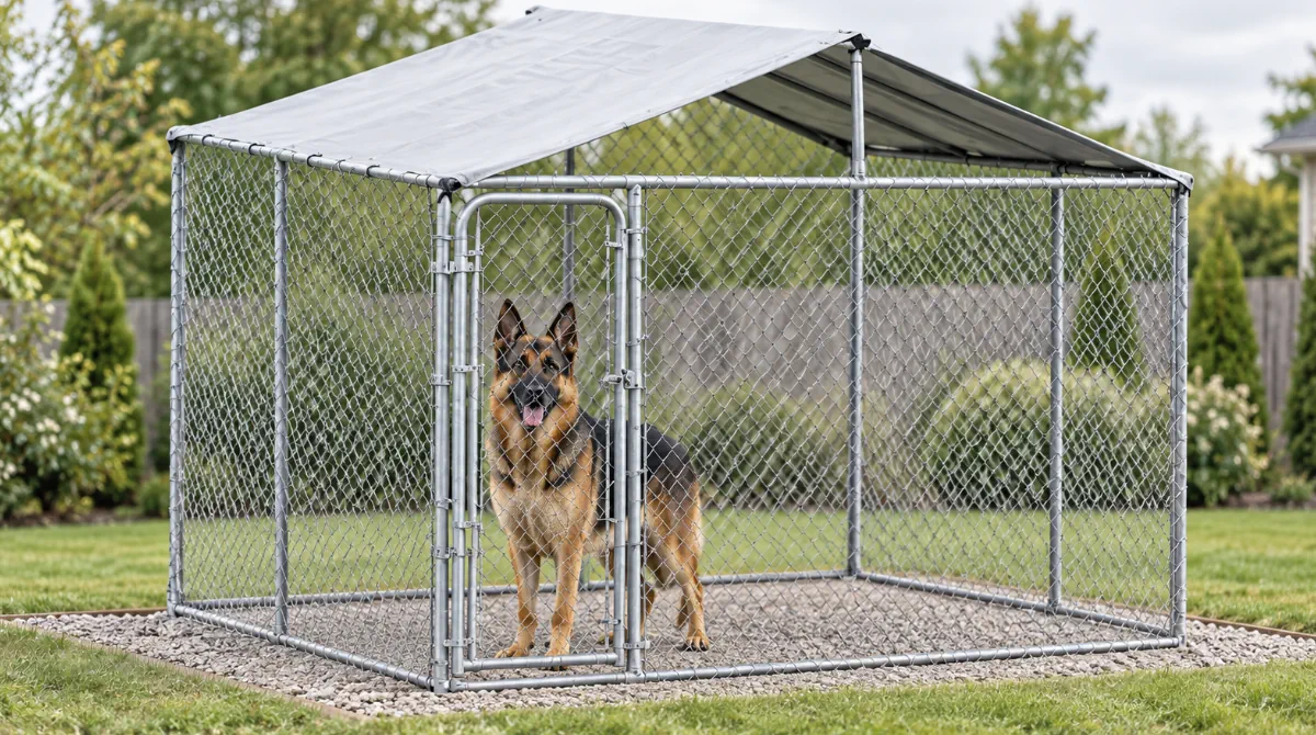 Trekker Koira-aitaus 3 x 3 m katoksella arvostelu